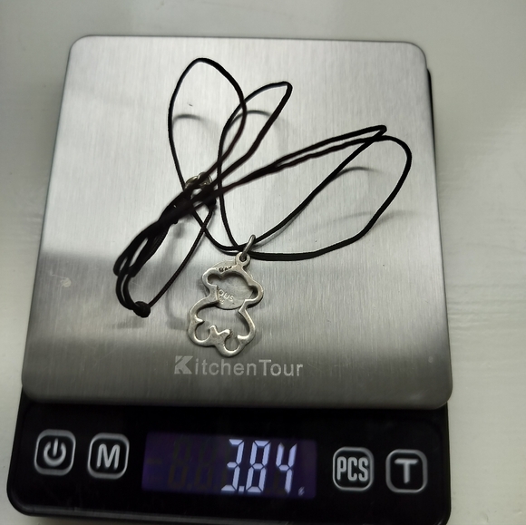 Handcrafted Sterling Silver 925 Bear Tous Cordón Necklace Women's - Picture 5 of 6